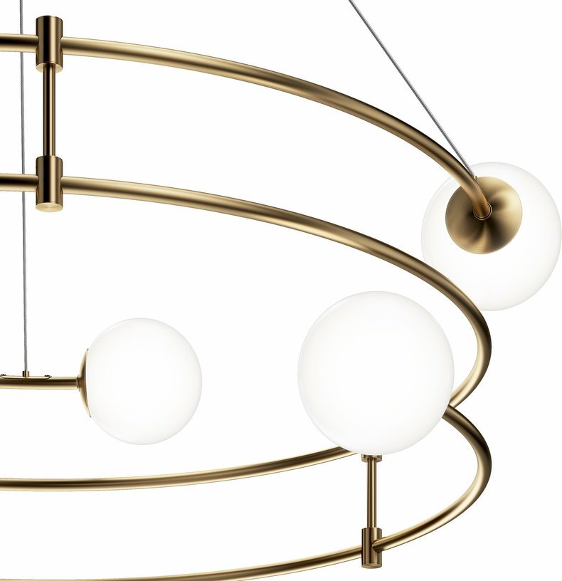 Lustre en métal doré Balance - Maytoni - The Cool Republic