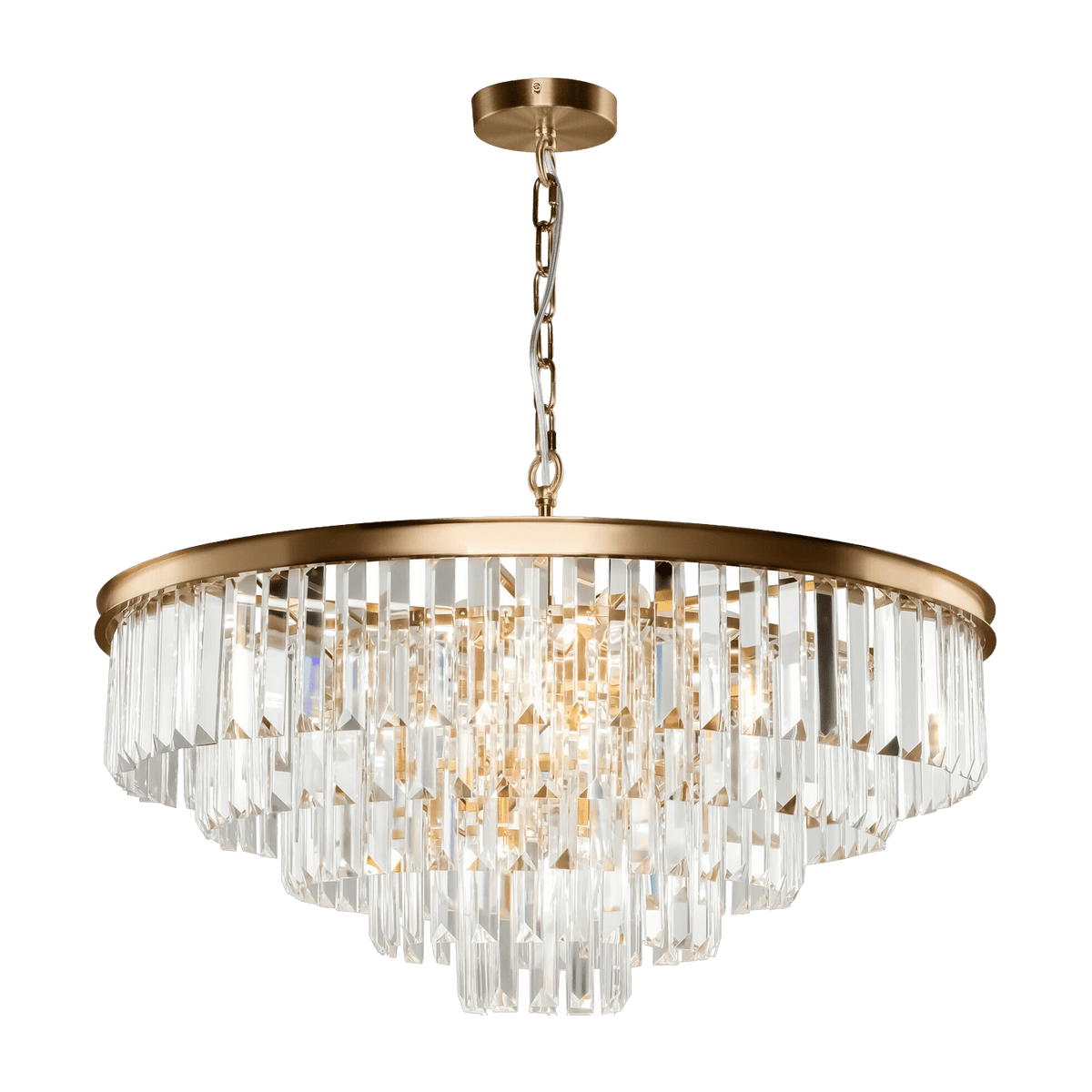 Suspension in metal brass 12 bulbs Revero - Maytoni - The Cool Republic