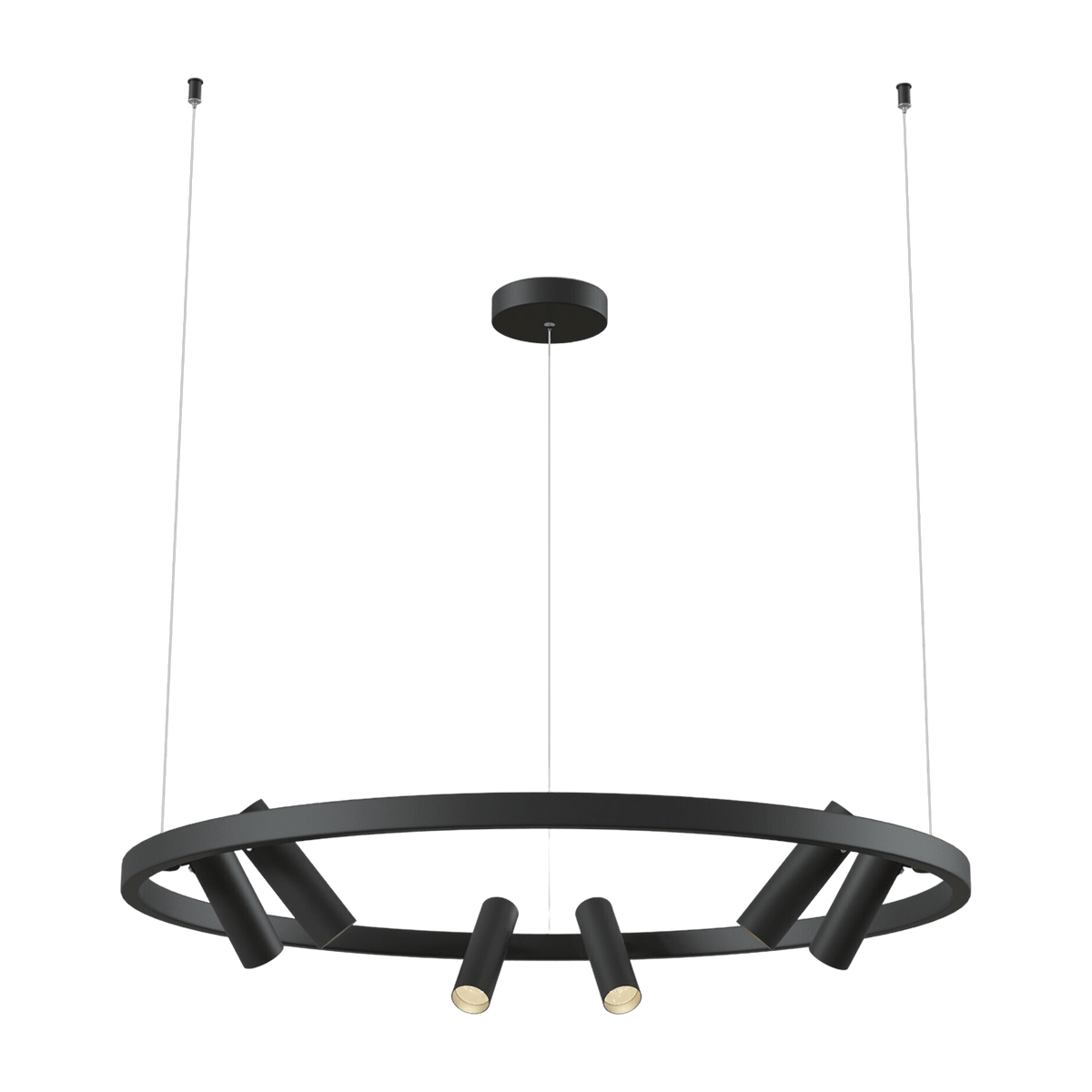 Lustre en métal noir Satellite - Maytoni - The Cool Republic