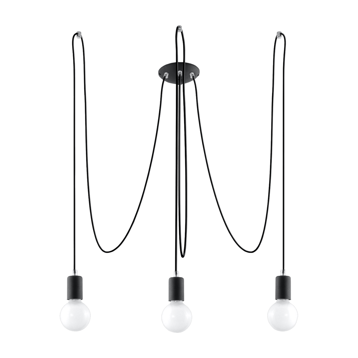 Lustre noir Edison 3 - Sollux - The Cool Republic