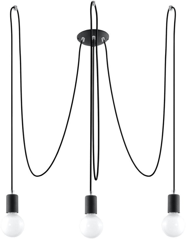 Lustre noir Edison 3 - Sollux - The Cool Republic