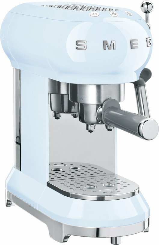 Machine à café Expresso bleu azur Années 50 - Smeg - The Cool Republic