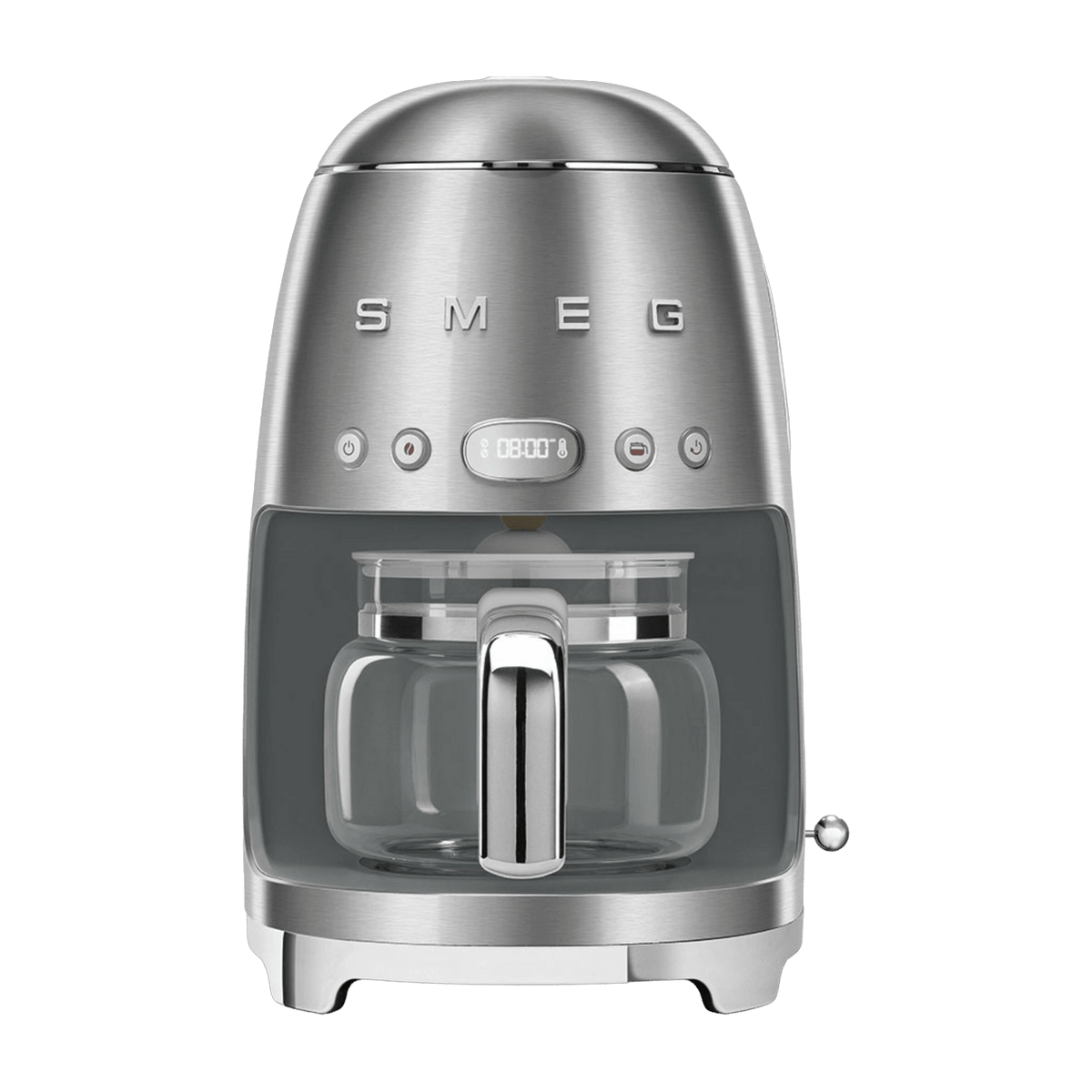 Machine à café Filtre acier brossé 1,4 L Années 50 - Smeg - The Cool Republic