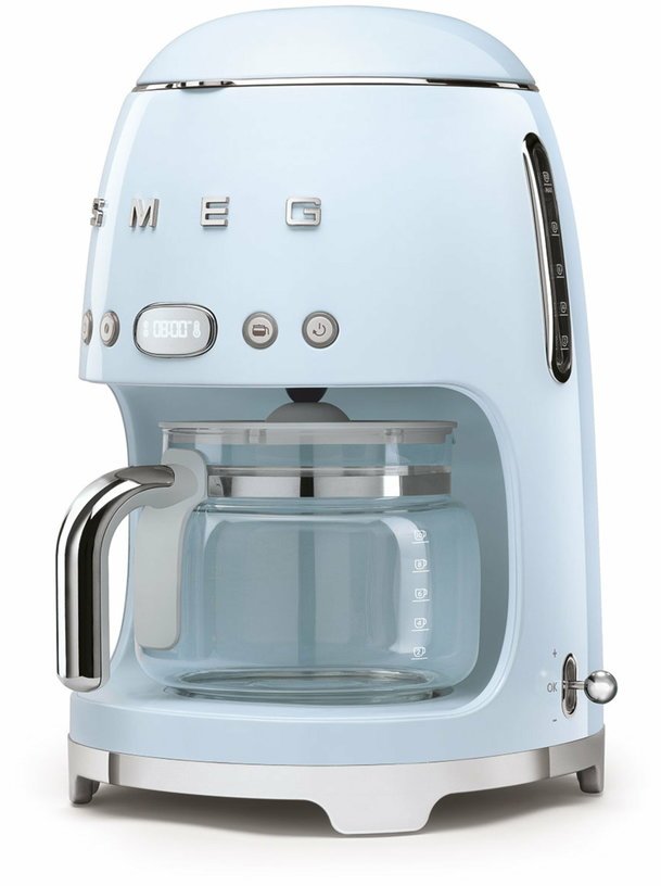 Machine à café Filtre bleu azur 1,4 L Années 50 - Smeg - The Cool Republic