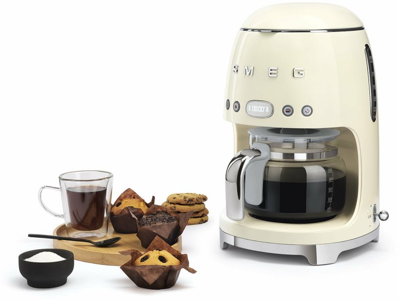 Machine à café Filtre crème 1,4 L Années 50 - Smeg - The Cool Republic
