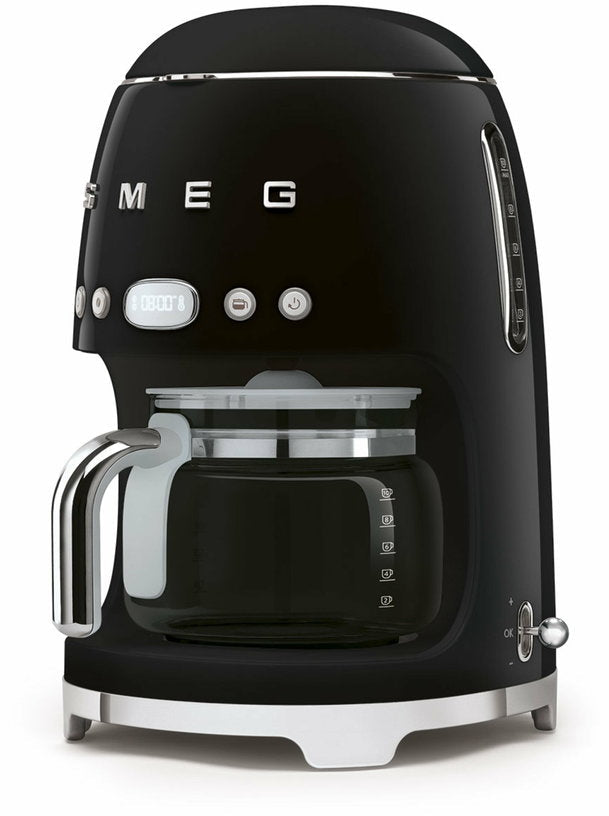 Machine à café Filtre noire 1,4 L Années 50 - Smeg - The Cool Republic