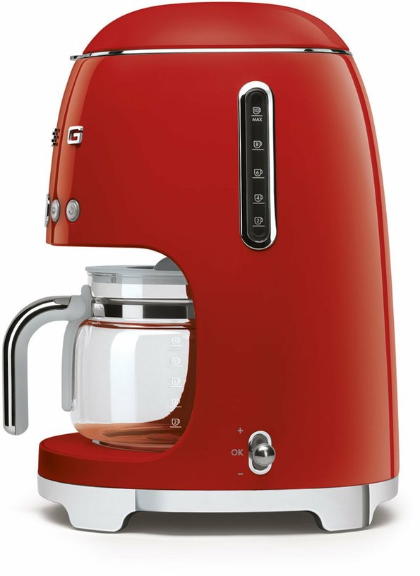Machine à café Filtre rouge 1.4 L Années 50 - Smeg - The Cool Republic