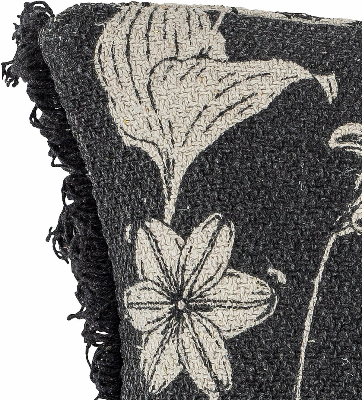Mali Coussin Noir Coton Recyclé - Bloomingville - The Cool Republic