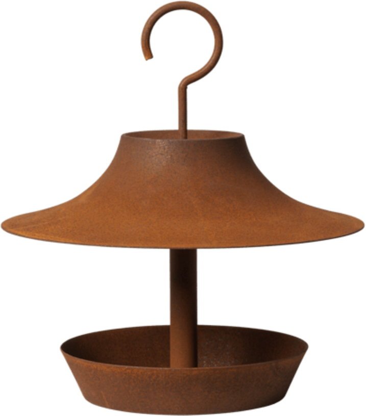 Mangeoire à oiseaux en fer terracotta 25 x101,5cm Cortivo bird - Ferm living - The Cool Republic