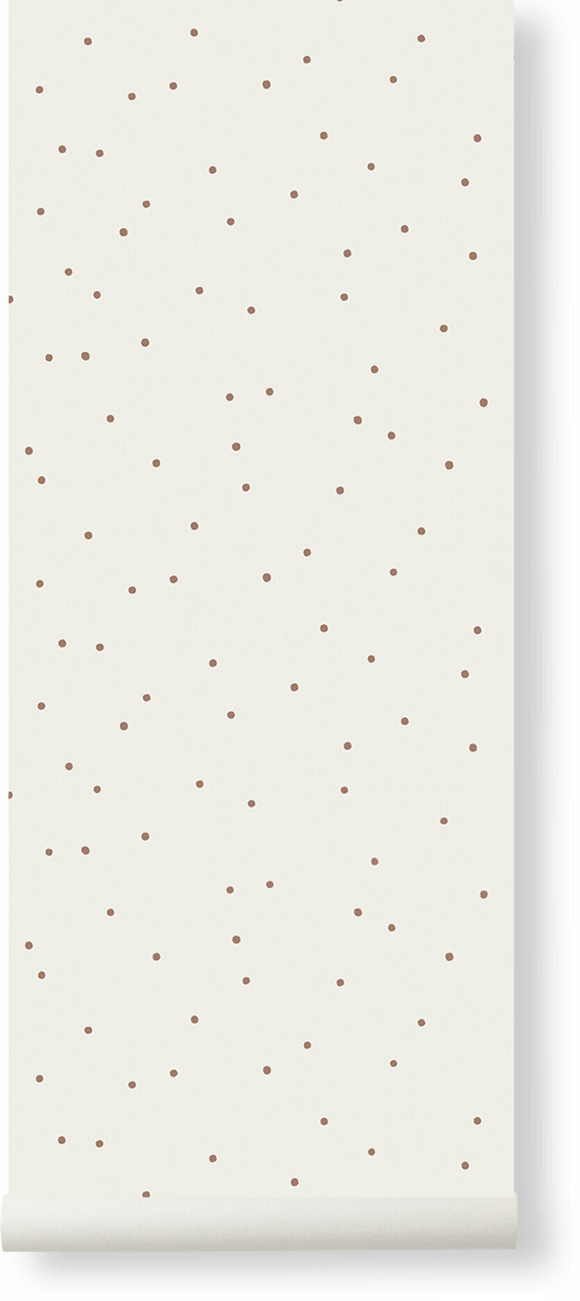 Off-white polka dot wallpaper 53 x 1000 cm - Ferm Living