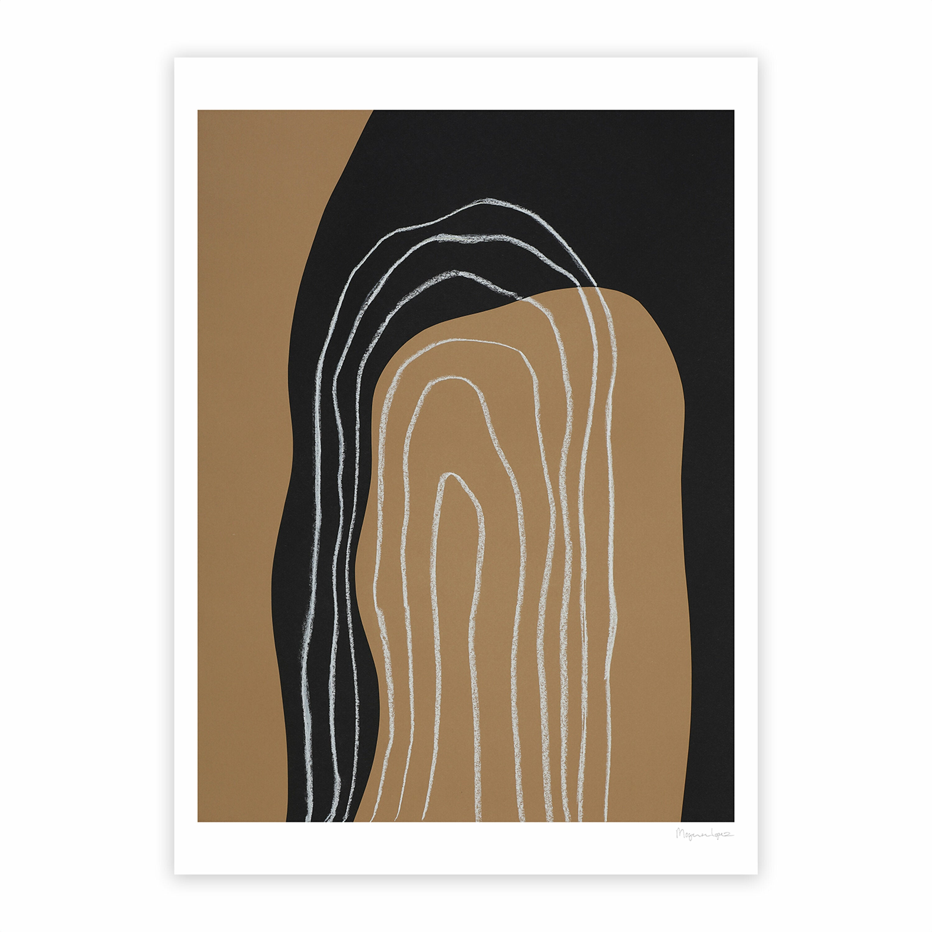Poster Berit Mogensen Lopez Shapes and Lines No 2 50 x 70 cm - The Poster Club