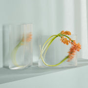 مزهرية Mist Clear Wide - Nude Glass