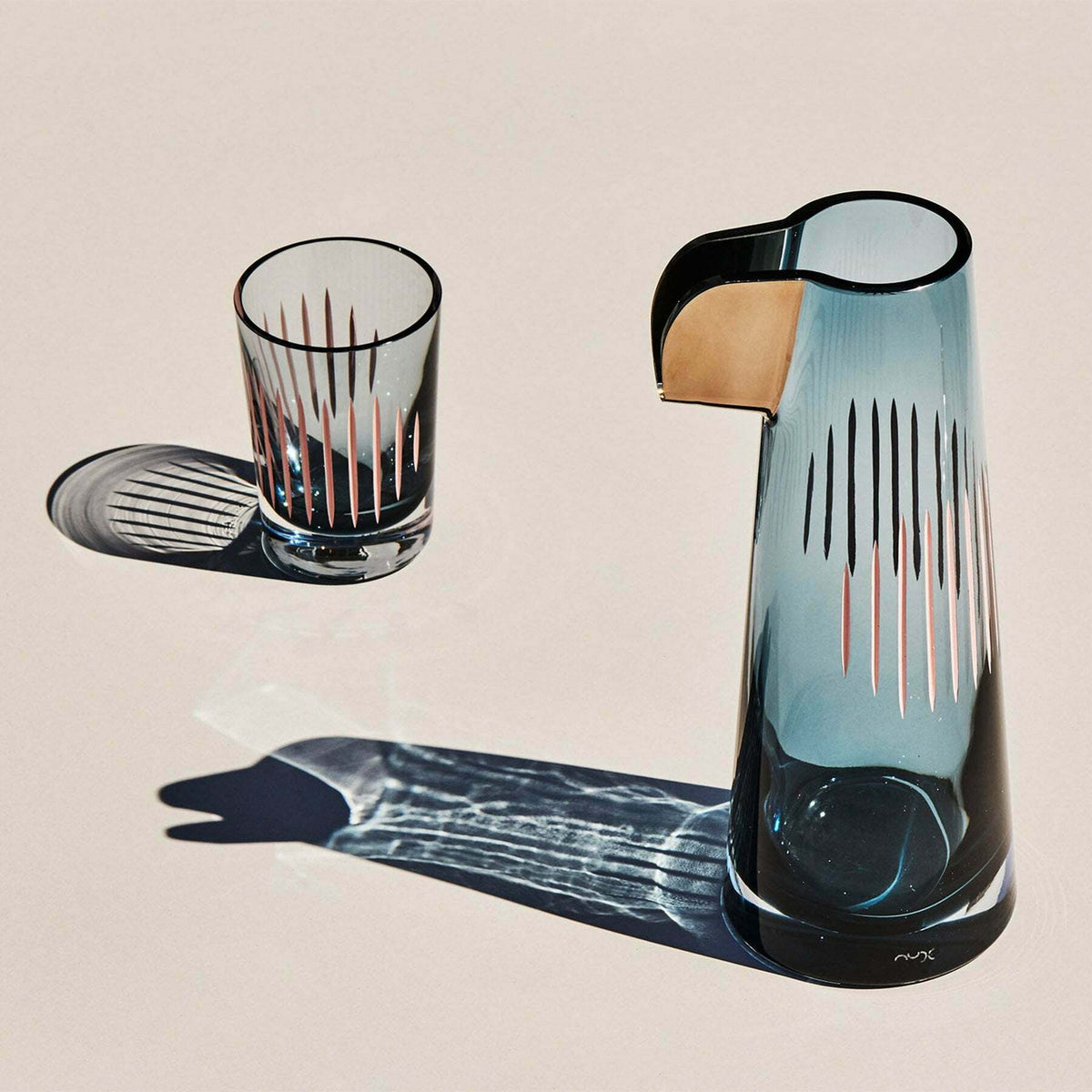 Parrot Set of 2 Water Glasses Clear - (Jeu de 2 verres à eau) Nude Glass