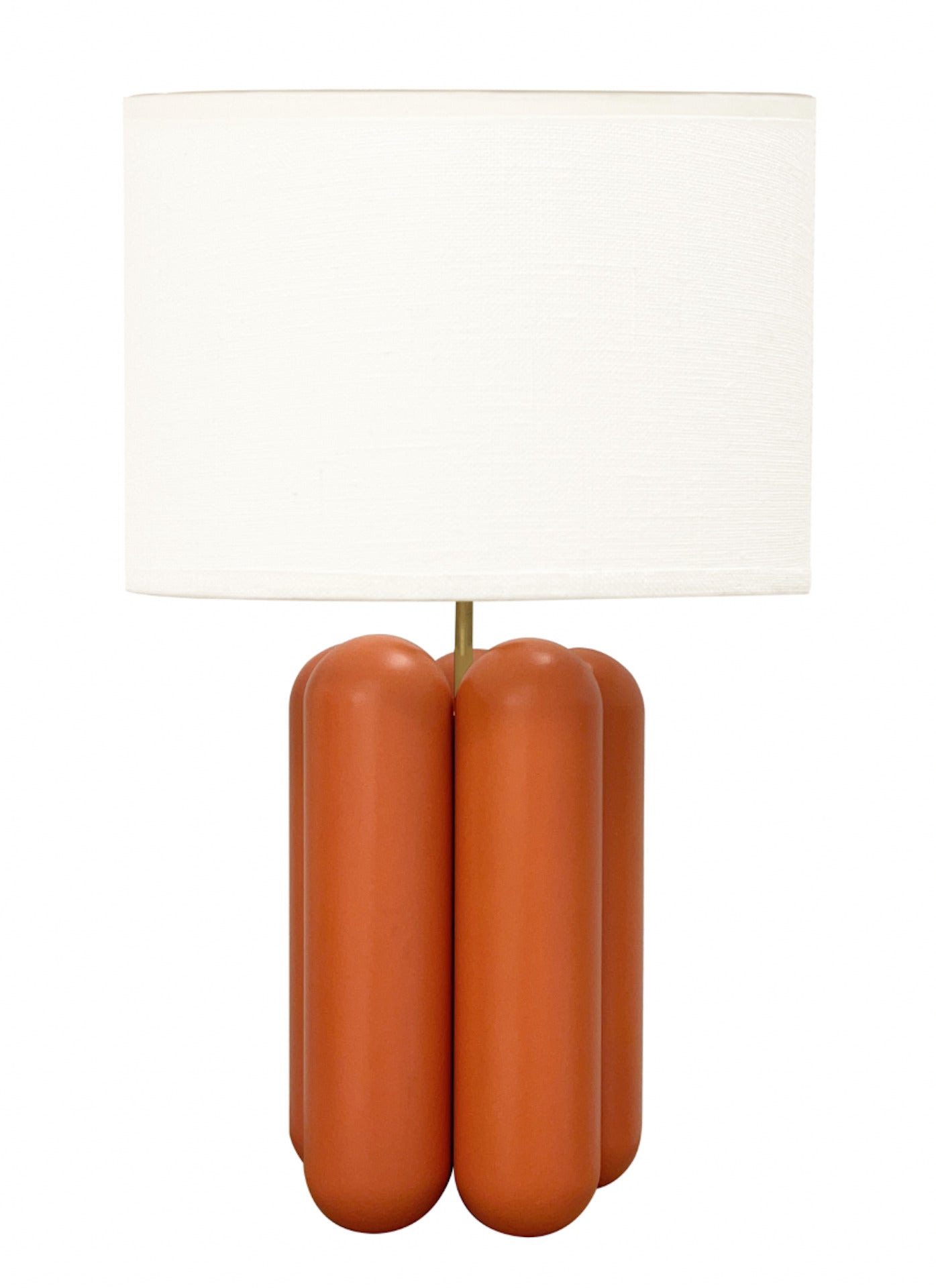 Lampada di grandi dimensioni in legno e lino corail Charlotte - Cosin Paris