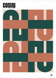 Poster Terre de sienne 50x70 cm - Cosin Paris