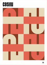 Poster corail 50x70 cm -. Cosin Paris