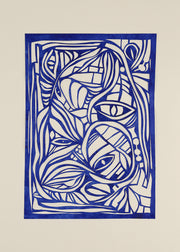 Affiche 50 x 70 cm Wonderland Blue - The Poster Club