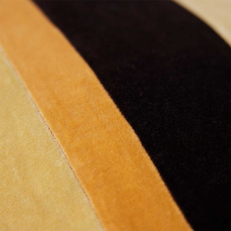 Striped Velvet Cushion Fame (60X35Cm) - HKLIVING