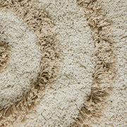 Rundes Badezimmerteppich Creme (80x80cm) - HKLIVING