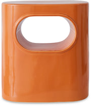 Table d'appoint en faïence orange 26x36x39cm Space - HKliving