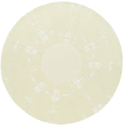 Round wool and silk rug relief cream 250cm Rodolphe - Son-Tapis