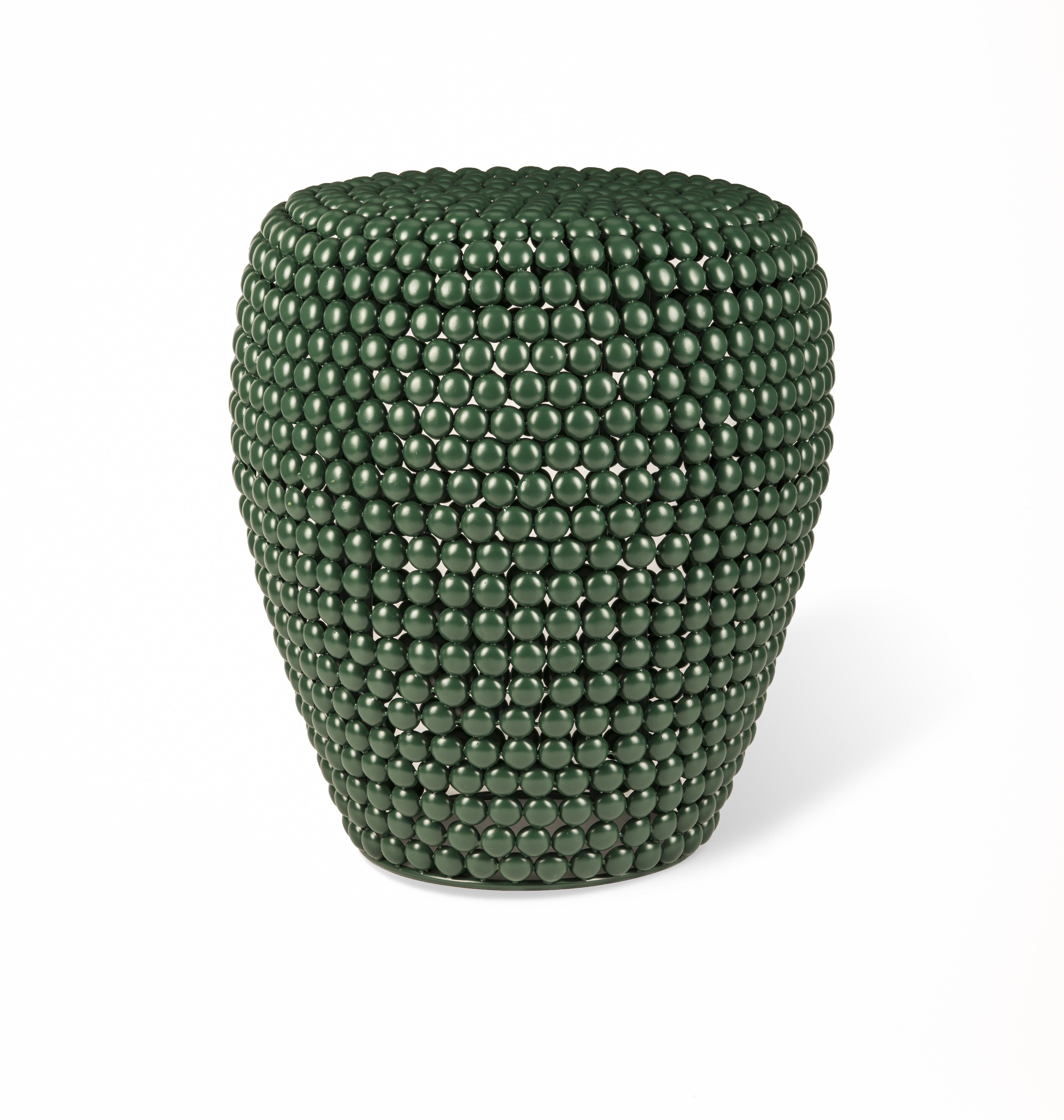 Sgabello in metallo verde scuro a pois Dot - Pols Potten