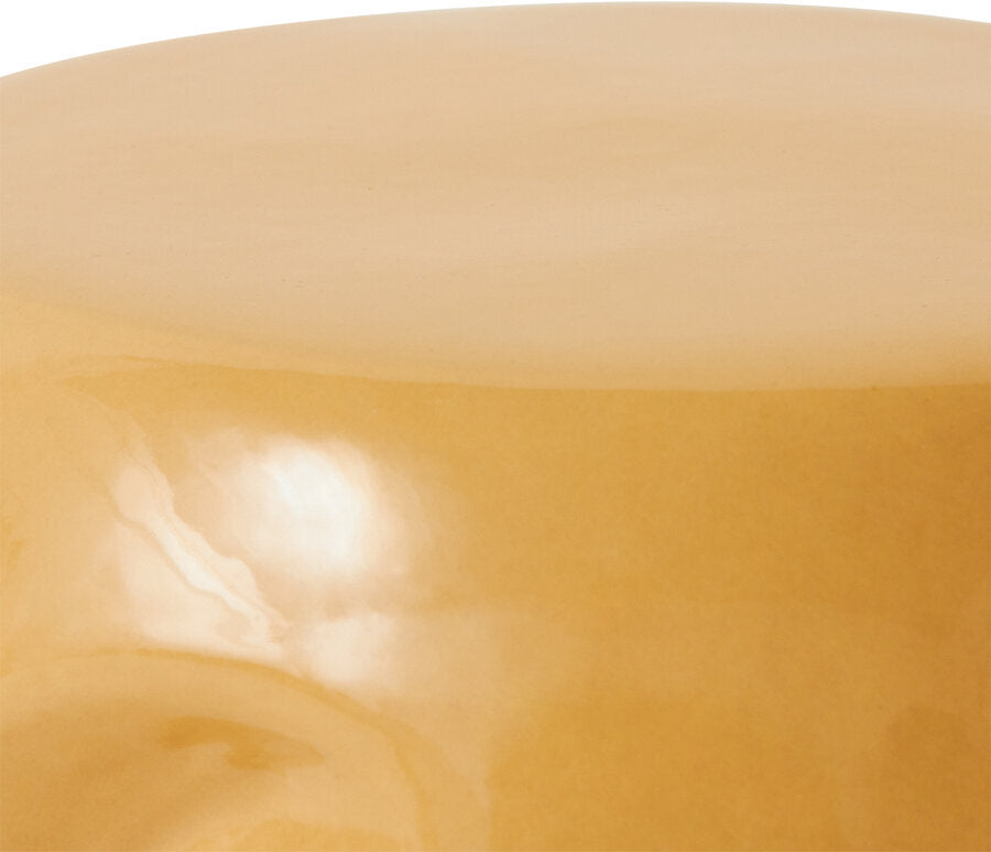 Beistelltisch aus Keramik Currents Sand - HKLIVING
