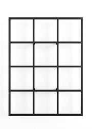 Wall shelf steel black 29.9x20cm Rivo - Metallbude