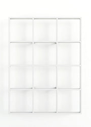 Etagère murale en acier blanc 29,9x20cm Rivo - Metallbude