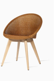 Chair terracotta weaving and oak feet Joe - Vincent Sheppard