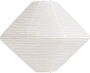 Lampenschirm aus weißem Reispapier 60 cm Diamant – HAY