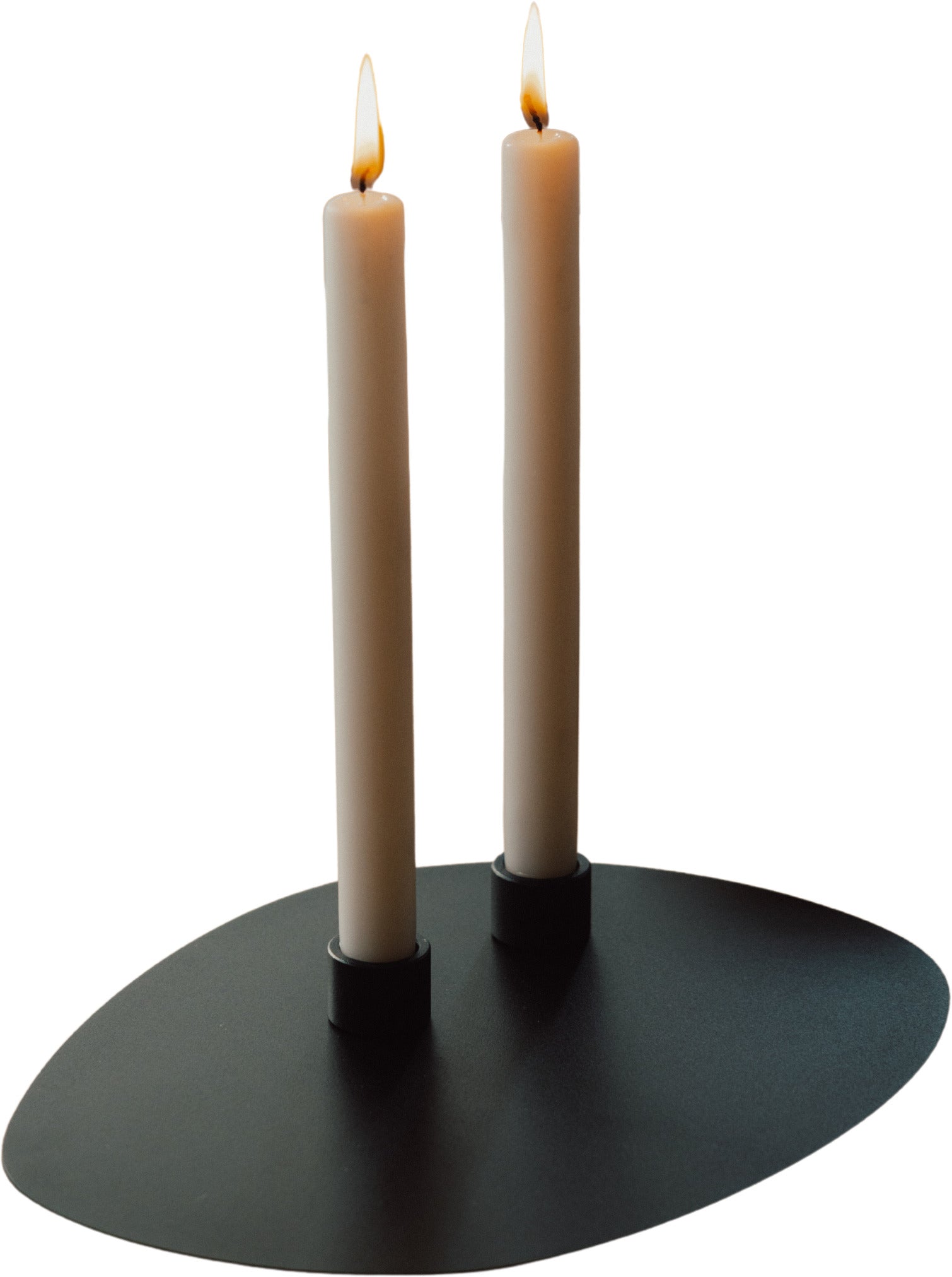 Bougeoirs en acier noir 3x2,2cm Noa - Metallbude