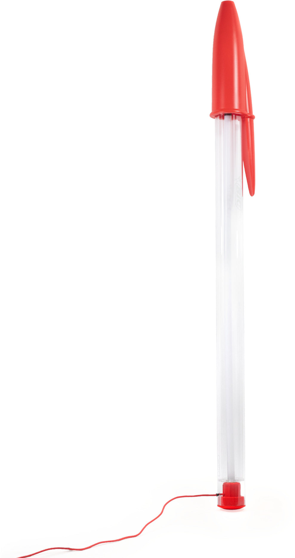 مصباح تصميم أحمر 16.5x13x178 سم Bic - Seletti