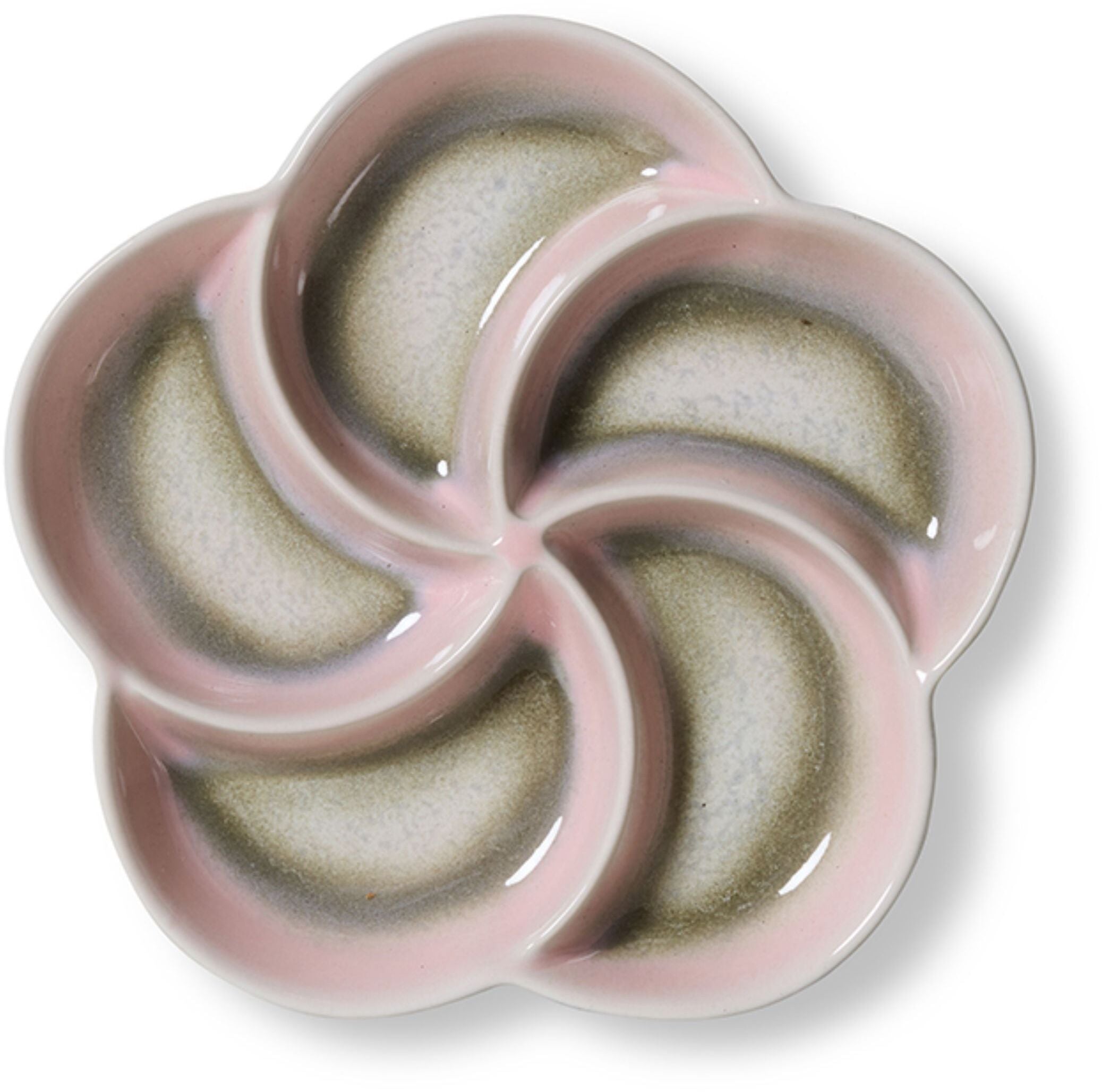 Vassoio da aperitivo in ceramica 20x20x3cm Stoviglie anni '70 - HKLiving