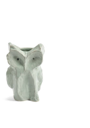 Vase hibou en grès bleu clair 12cm Après Minuit - Serax
