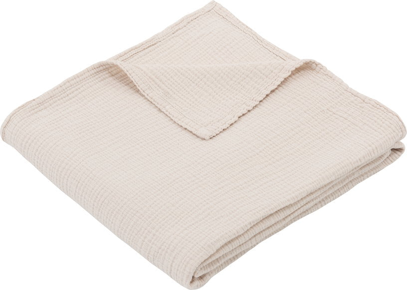 Maxi - lange en gaze de coton 120 x 120 cm beige avoine Les Petits - The Cool Republic - The Cool Republic
