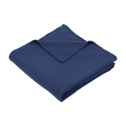 Maxi-lange en gaze de coton 120 x 120 cm bleu marine Les Petits - The Cool Republic - The Cool Republic
