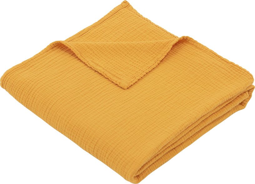 Maxi - lange en gaze de coton 120 x 120 cm jaune tournesol Les Petits - The Cool Republic - The Cool Republic
