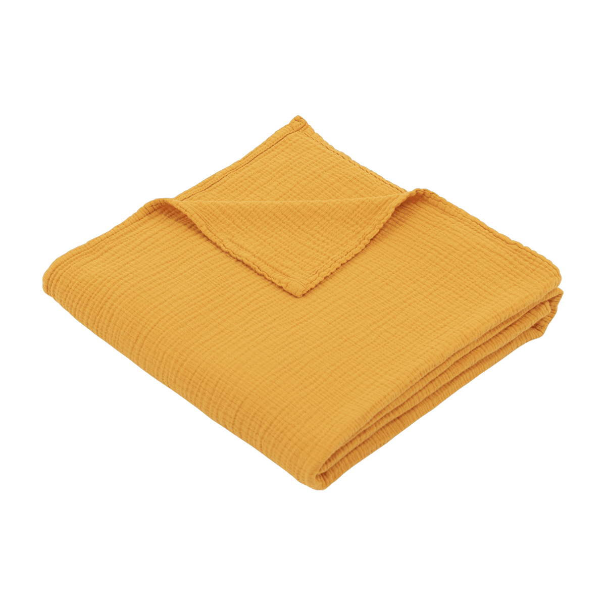Maxi-lange en gaze de coton 120 x 120 cm jaune tournesol Les Petits - The Cool Republic - The Cool Republic