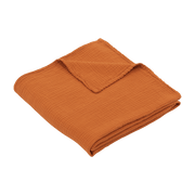 Maxi-lange en gaze de coton 120 x 120 cm orange abricot Les Petits - The Cool Republic - The Cool Republic