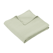 Maxi-lange en gaze de coton 120 x 120 cm vert amande Les Petits - The Cool Republic - The Cool Republic