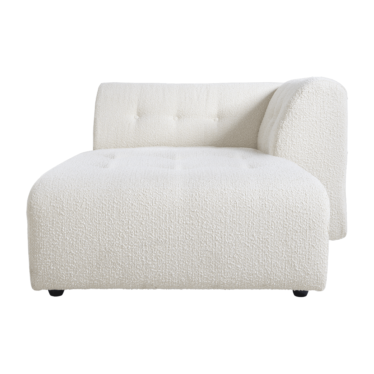 Méridienne right in cream curly Vint - Hkliving - The Cool Republic