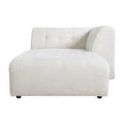 Méridienne droite en bouclé crème Vint - Hkliving - The Cool Republic