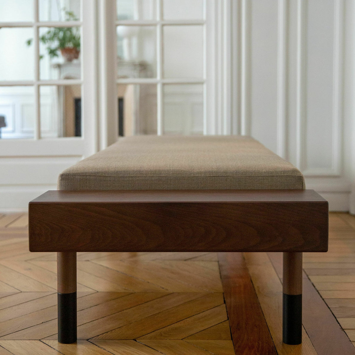 Méridienne en laine beige Mi - Kann Design - The Cool Republic