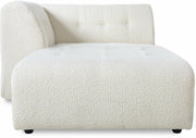 Méridienne gauche en bouclé crème Vint - Hkliving - The Cool Republic
