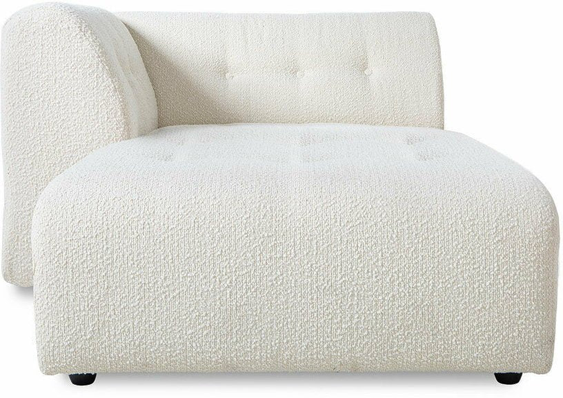 Méridienne gauche en bouclé crème Vint - Hkliving - The Cool Republic