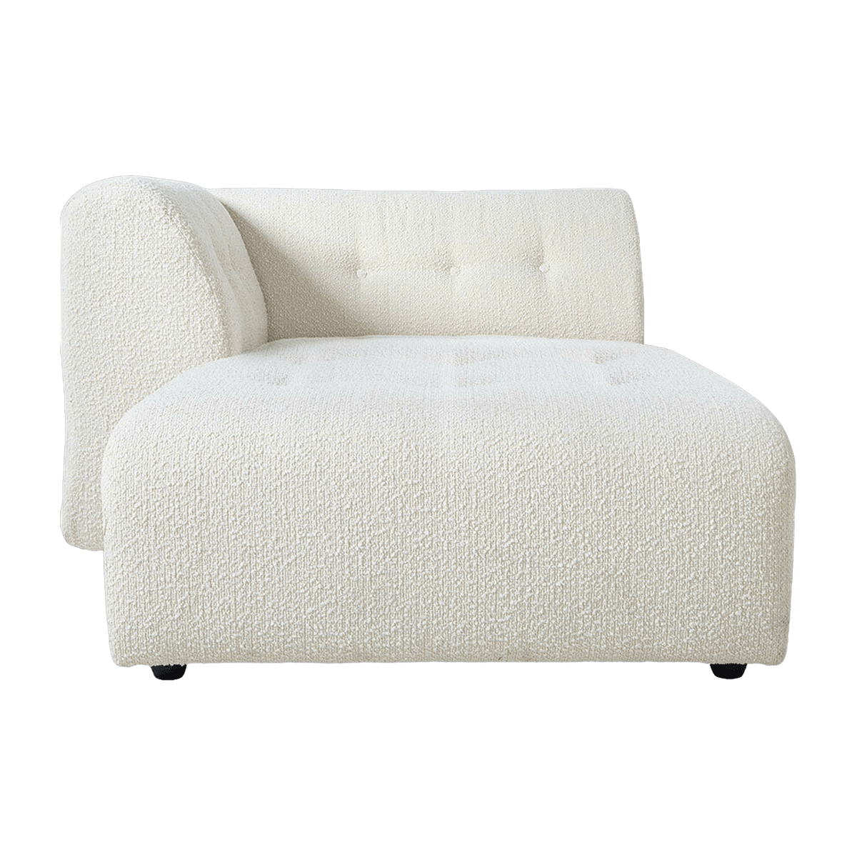Méridienne gauche en bouclé crème Vint - Hkliving - The Cool Republic