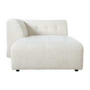 Méridienne gauche en bouclé crème Vint - Hkliving - The Cool Republic