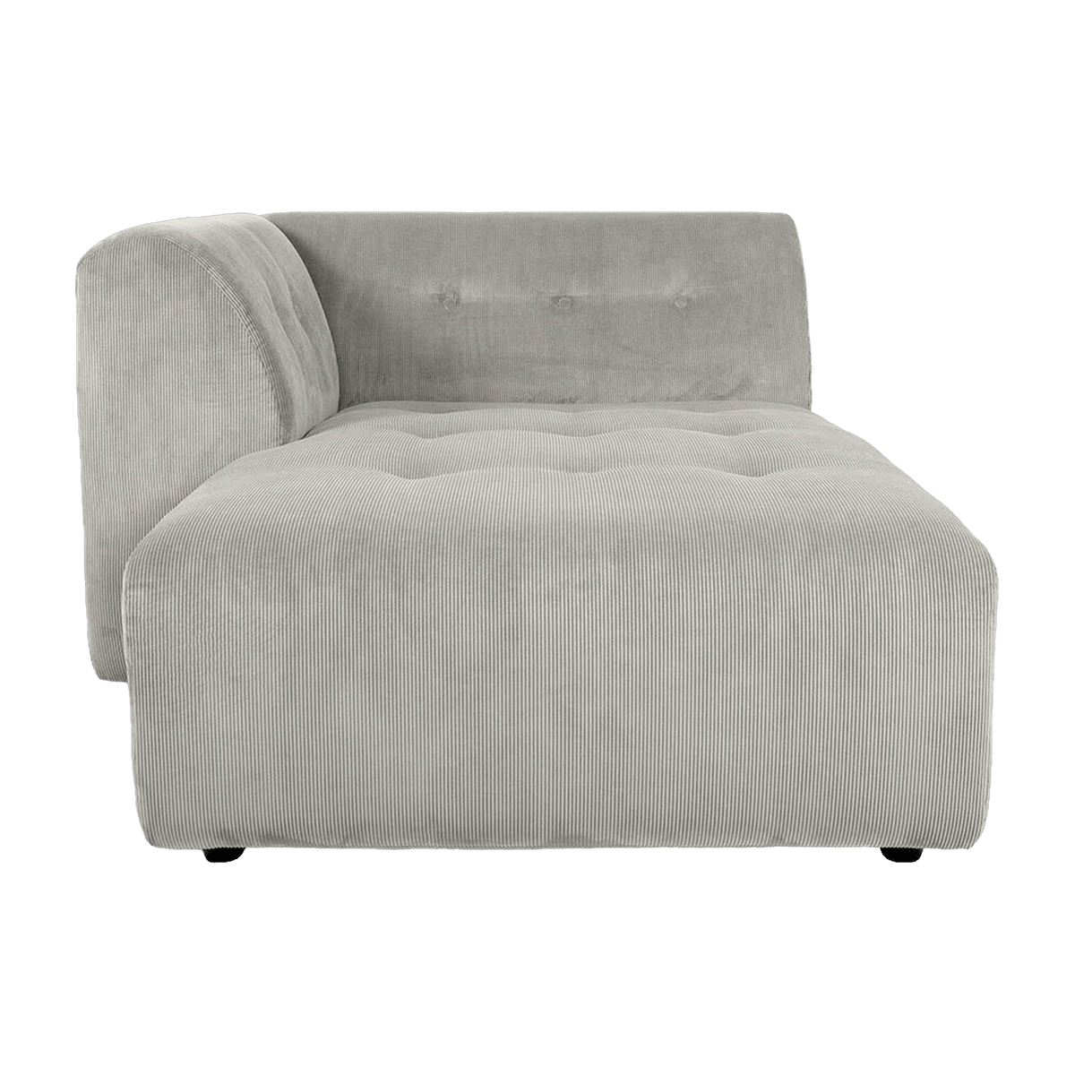 Méridienne left in cream corduroy Vint - Hkliving - The Cool Republic