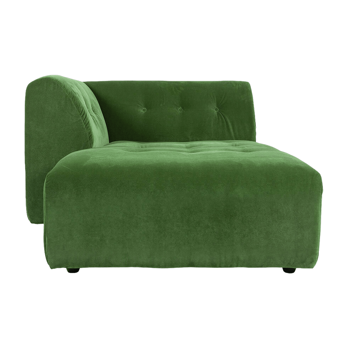 Méridienne left in green velvet Vint - Hkliving - The Cool Republic